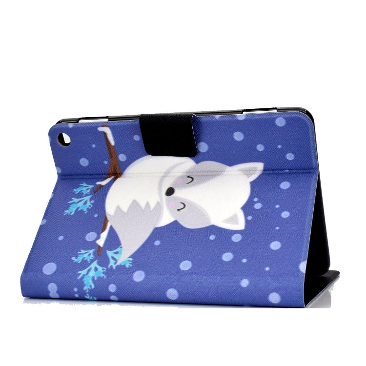 For Amazon Fire Max 11 2023 Colored Drawing Smart Leather Tablet Case(Arctic Fox) - Amazon by PMC TechLife | Online Shopping South Africa | PMC TechLife | Buy Now Pay Later Mobicred