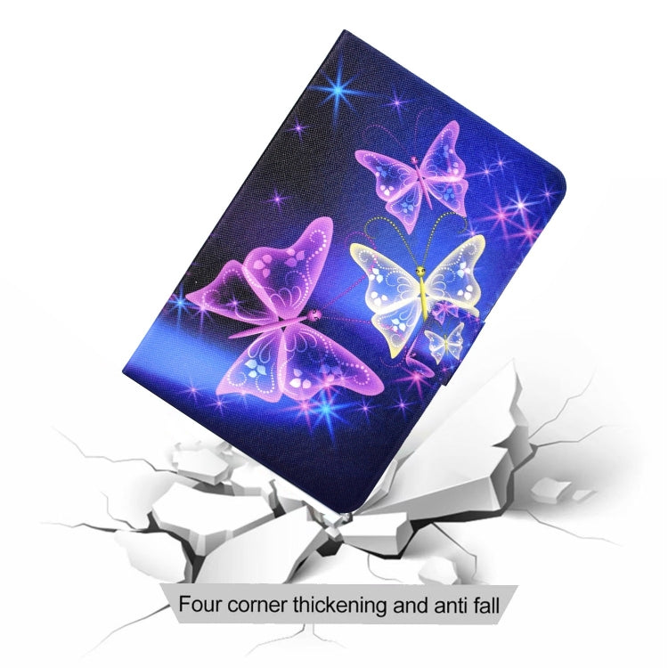 For Amazon Fire Max 11 2023 Colored Drawing Smart Leather Tablet Case(Starry Butterflies) - Amazon by PMC TechLife | Online Shopping South Africa | PMC TechLife | Buy Now Pay Later Mobicred