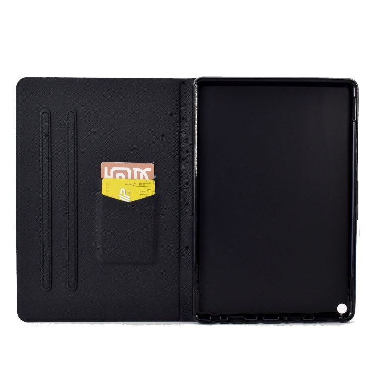 For Amazon Fire Max 11 2023 Colored Drawing Smart Leather Tablet Case(Blue Butterfly) - Amazon by PMC TechLife | Online Shopping South Africa | PMC TechLife | Buy Now Pay Later Mobicred
