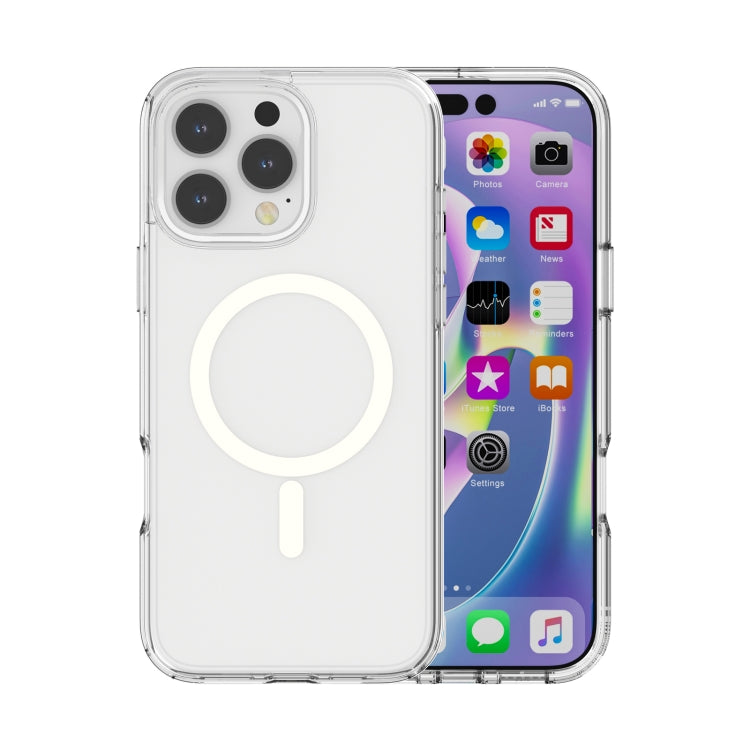 For iPhone 16 Pro Max Terminator Style Transparent MagSafe Magnetic Phone Case(Transparent) - iPhone 16 Pro Max Cases by PMC Jewellery | Online Shopping South Africa | PMC Jewellery | Buy Now Pay Later Mobicred