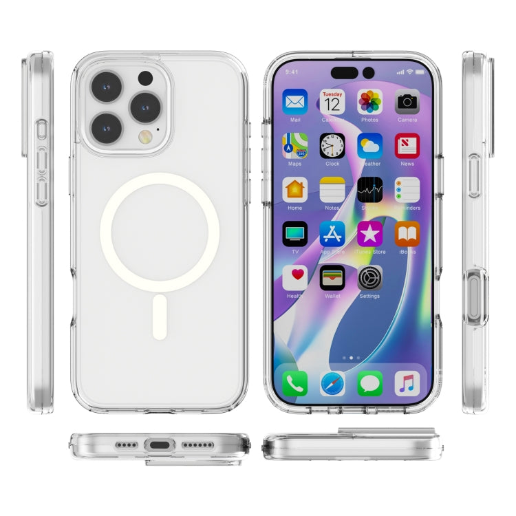 For iPhone 16 Pro Max Terminator Style Transparent MagSafe Magnetic Phone Case(Transparent) - iPhone 16 Pro Max Cases by PMC Jewellery | Online Shopping South Africa | PMC Jewellery | Buy Now Pay Later Mobicred