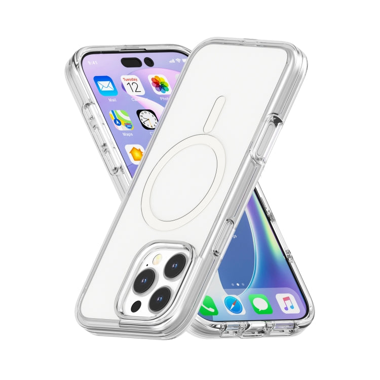 For iPhone 16 Pro Max Terminator Style Transparent MagSafe Magnetic Phone Case(Transparent) - iPhone 16 Pro Max Cases by PMC Jewellery | Online Shopping South Africa | PMC Jewellery | Buy Now Pay Later Mobicred