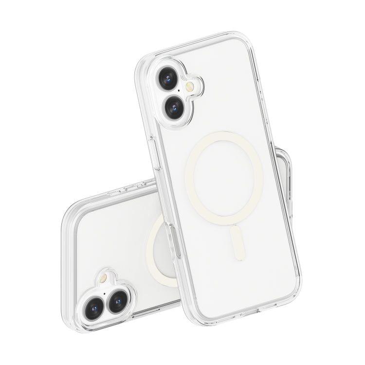 For iPhone 16 Plus Terminator Style Transparent MagSafe Magnetic Phone Case(Transparent) - iPhone 16 Plus Cases by PMC Jewellery | Online Shopping South Africa | PMC Jewellery | Buy Now Pay Later Mobicred