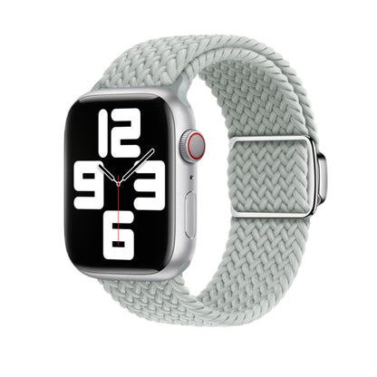 For Apple Watch Ultra 49mm Nylon Loop Magnetic Buckle Watch Band(Light Grey) - Watch Bands by PMC Jewellery | Online Shopping South Africa | PMC Jewellery | Buy Now Pay Later Mobicred