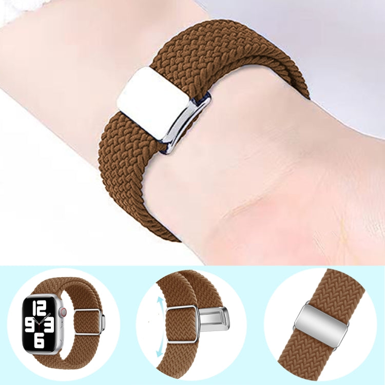 For Apple Watch Ultra 49mm Nylon Loop Magnetic Buckle Watch Band(Light Grey) - Watch Bands by PMC Jewellery | Online Shopping South Africa | PMC Jewellery | Buy Now Pay Later Mobicred