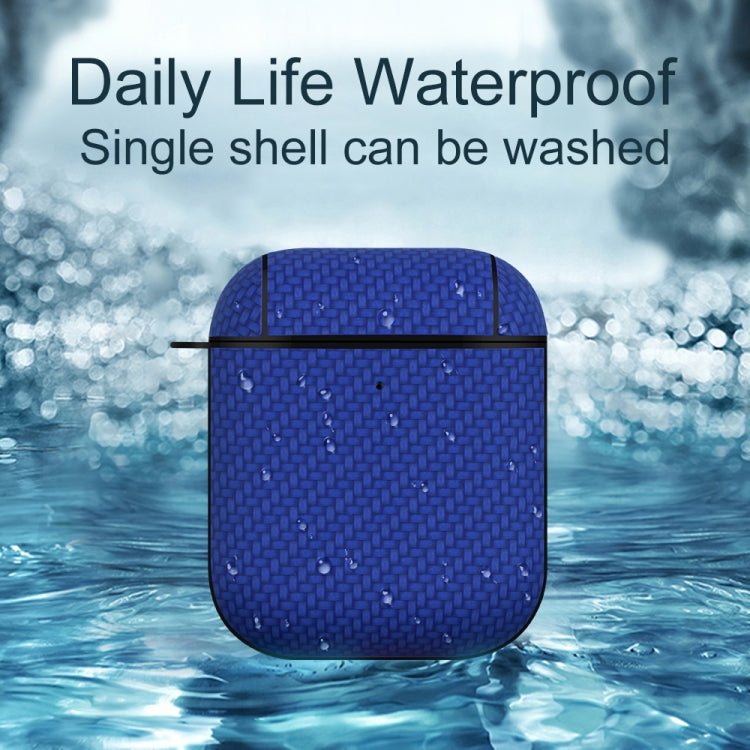 For AirPods Pro Woven Skin Texture PC TWS Earphone Protective Case(Green) - For AirPods Pro by PMC Jewellery | Online Shopping South Africa | PMC Jewellery | Buy Now Pay Later Mobicred