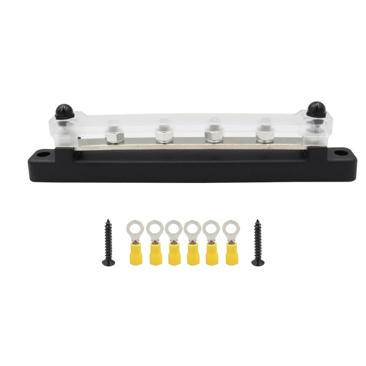 CP-3124 RV Yacht 150A High Current Single-row 4-way Busbar with 6pcs Terminals - Booster Cable & Clip by PMC Jewellery | Online Shopping South Africa | PMC Jewellery | Buy Now Pay Later Mobicred