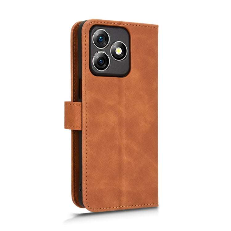 For Ulefone Note 18 Ultra Skin Feel Magnetic Flip Leather Phone Case(Brown) - Ulefone Cases by PMC Jewellery | Online Shopping South Africa | PMC Jewellery | Buy Now Pay Later Mobicred