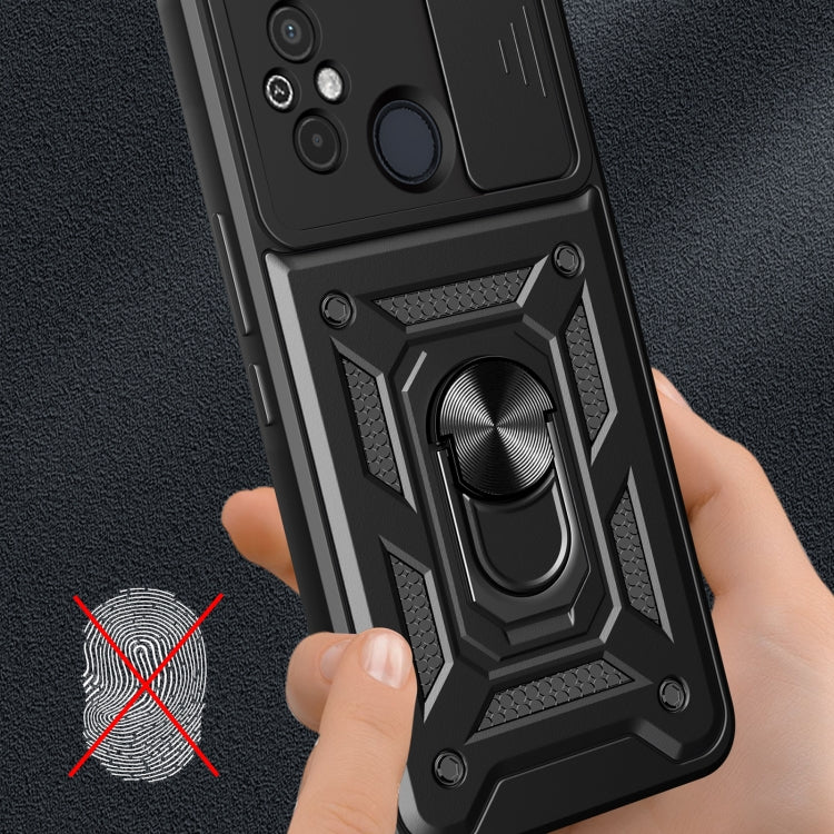 For Xiaomi Redmi 12 4G Sliding Camera Cover Design TPU Hybrid PC Phone Case(Mint Green) - Xiaomi Cases by PMC TechLife | Online Shopping South Africa | PMC TechLife | Buy Now Pay Later Mobicred