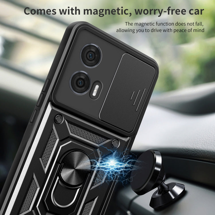 For Motorola Edge 50 Fusion Sliding Camera Cover Design TPU+PC Phone Case(Blue) - free shipping - PMC TechLife - Order now!