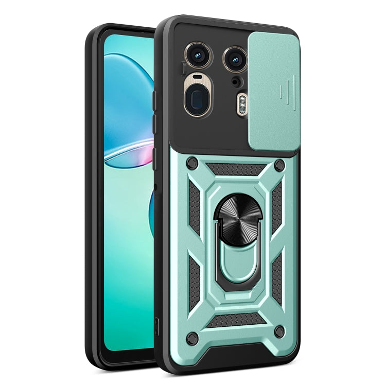 For Motorola Edge 50 Ultra Sliding Camera Cover Design TPU+PC Phone Case(Mint Green) - free shipping - PMC TechLife - Order now!