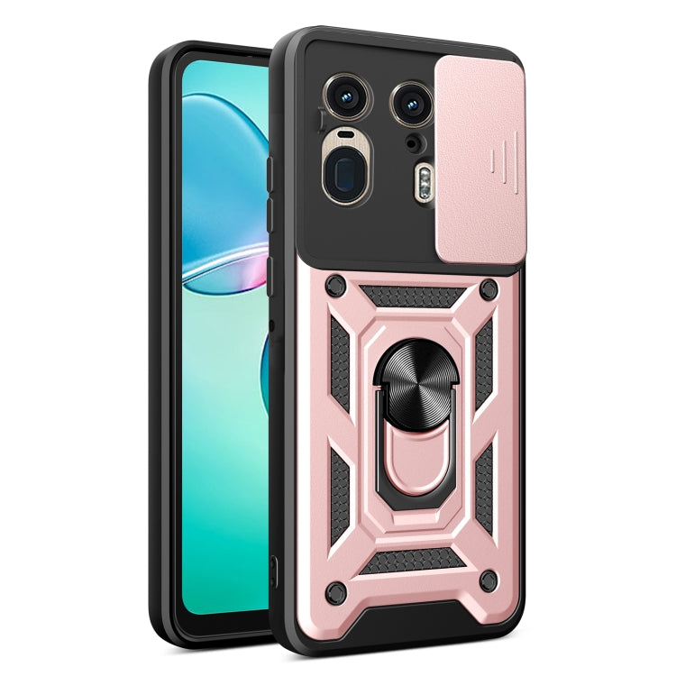 For Motorola Edge 50 Ultra Sliding Camera Cover Design TPU+PC Phone Case(Rose Gold) - free shipping - PMC TechLife - Order now!
