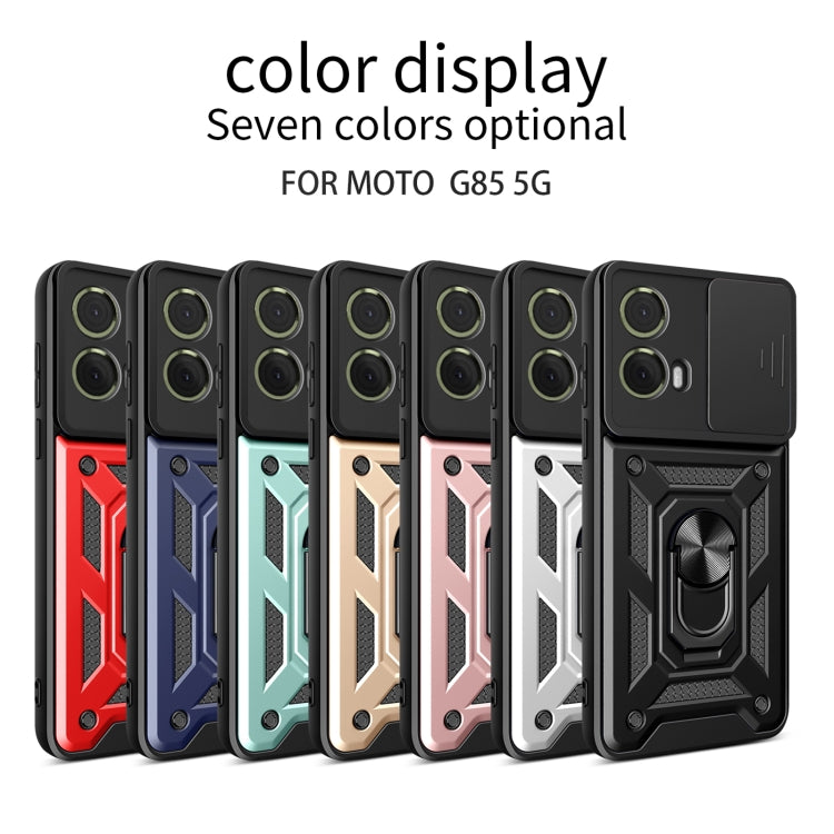 For Motorola Moto G85 / S50 Neo Sliding Camera Cover Design TPU+PC Phone Case(Black) - free shipping - PMC TechLife - Order now!