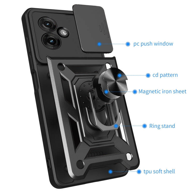 For Motorola Moto G55 Sliding Camera Cover Design TPU+PC Phone Case(Gold) - free shipping - PMC TechLife - Order now!
