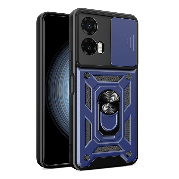 For Motorola Moto G35 5G Global Sliding Camera Cover Design TPU+PC Phone Case(Blue) - free shipping - PMC TechLife - Order now!