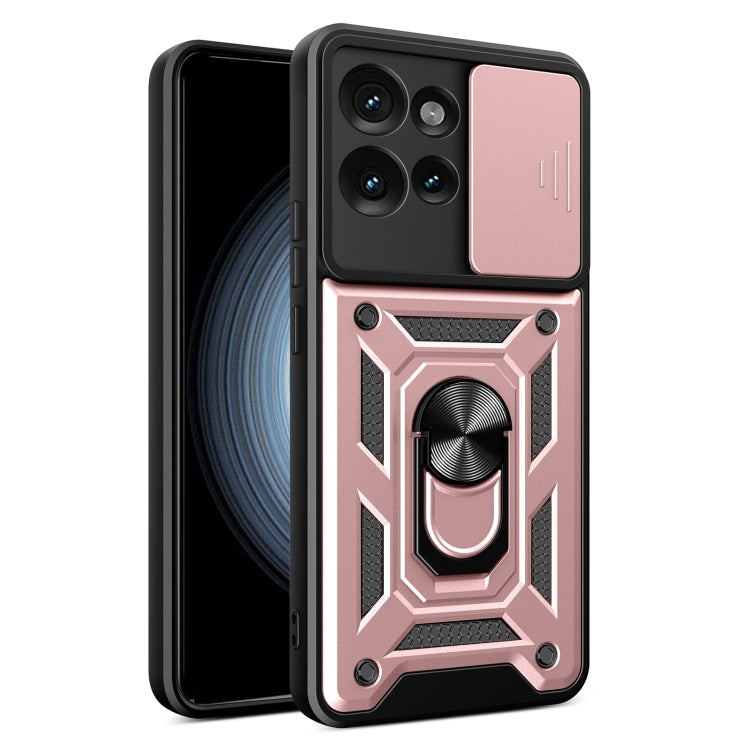 For Motorola Edge 50 5G Sliding Camera Cover Design TPU+PC Phone Case(Rose Gold) - free shipping - PMC TechLife - Order now!