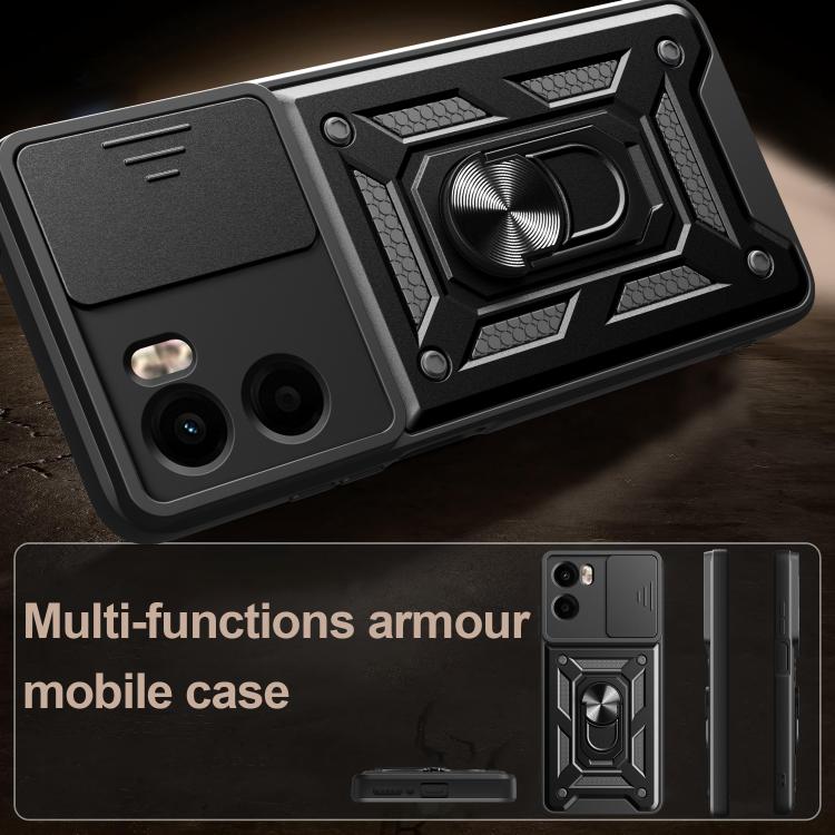 For Motorola Moto G05 Sliding Camera Cover Design TPU+PC Phone Case(Silver) - free shipping - PMC TechLife - Order now!