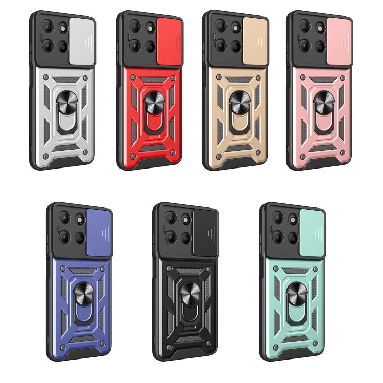 For Motorola Moto G15 Sliding Camera Cover Design TPU+PC Phone Case(Silver) - free shipping - PMC TechLife - Order now!