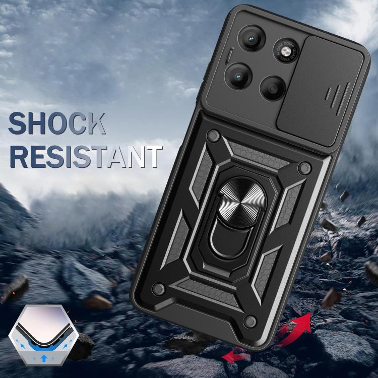 For Motorola Moto G15 Sliding Camera Cover Design TPU+PC Phone Case(Silver) - free shipping - PMC TechLife - Order now!