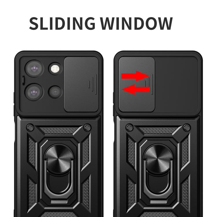 For Motorola Moto G 2025 Sliding Camera Cover Design TPU+PC Phone Case(Black) - free shipping - PMC TechLife - Order now!