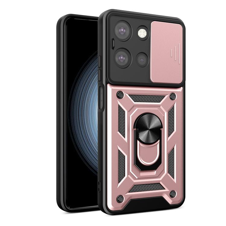 For Motorola Moto G 2025 Sliding Camera Cover Design TPU+PC Phone Case(Rose Gold) - free shipping - PMC TechLife - Order now!