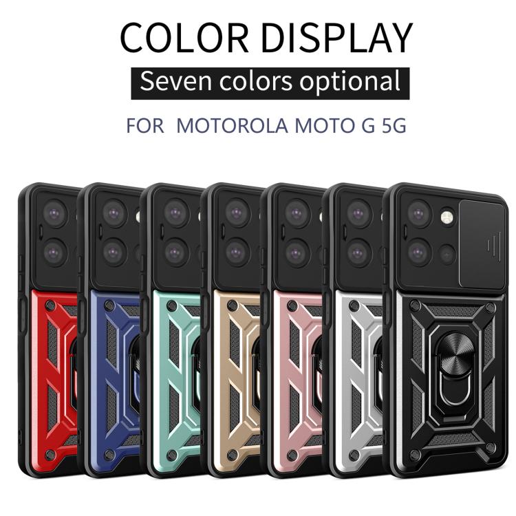 For Motorola Moto G 2025 Sliding Camera Cover Design TPU+PC Phone Case(Silver) - free shipping - PMC TechLife - Order now!