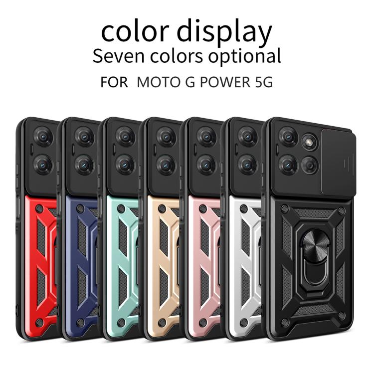 For Motorola Moto G Power 2025 Sliding Camera Cover Design TPU+PC Phone Case(Red) - free shipping - PMC TechLife - Order now!