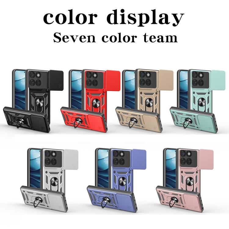 For Motorola Edge 60 Fusion Sliding Camera Cover Design TPU+PC Phone Case(Rose Gold) - free shipping - PMC TechLife - Order now!