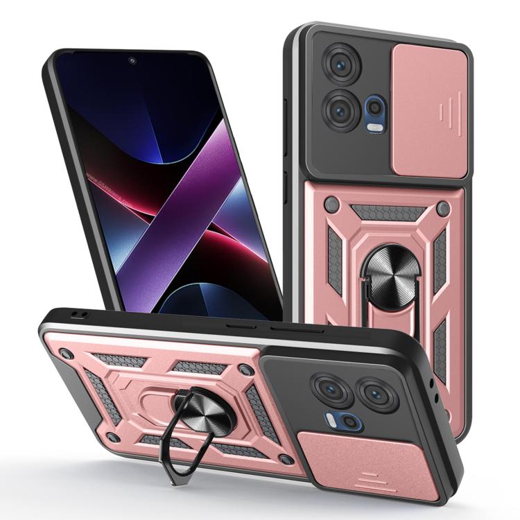 For Motorola Edge 30 Fusion Sliding Camera Cover Design TPU+PC Phone Case(Rose Gold) - free shipping - PMC TechLife - Order now!