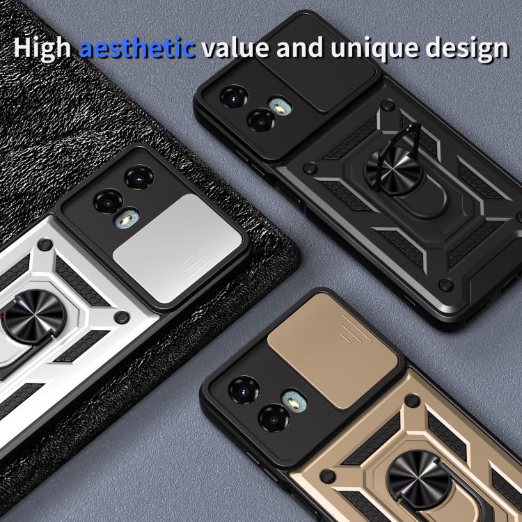 For Motorola Moto G 5G 2024 Sliding Camera Cover Design TPU+PC Phone Case(Black) - free shipping - PMC TechLife - Order now!