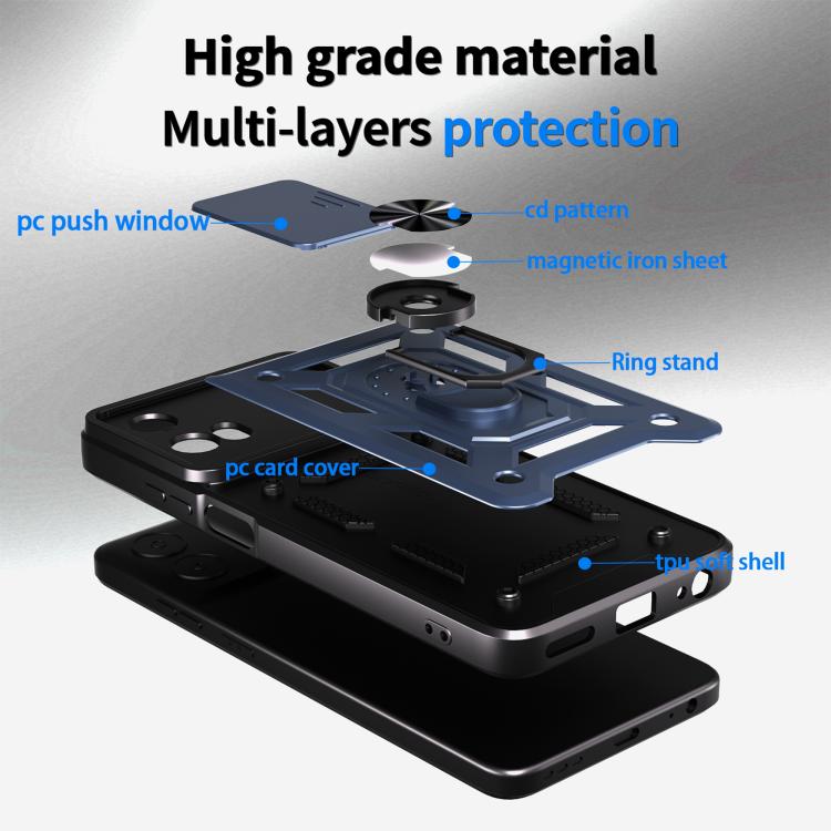 For Motorola Moto G 5G 2024 Sliding Camera Cover Design TPU+PC Phone Case(Red) - free shipping - PMC TechLife - Order now!