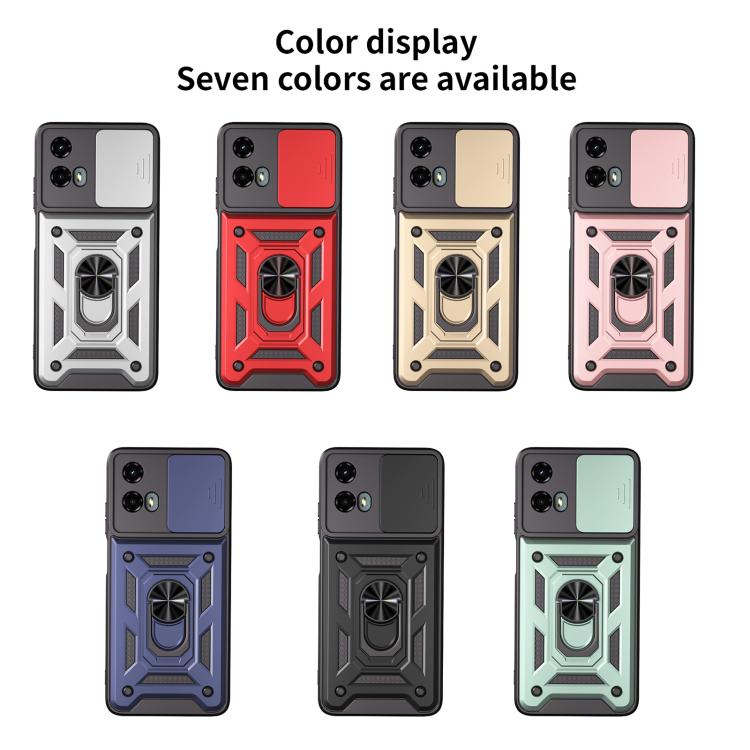 For Motorola Moto G 5G 2024 Sliding Camera Cover Design TPU+PC Phone Case(Gold) - free shipping - PMC TechLife - Order now!