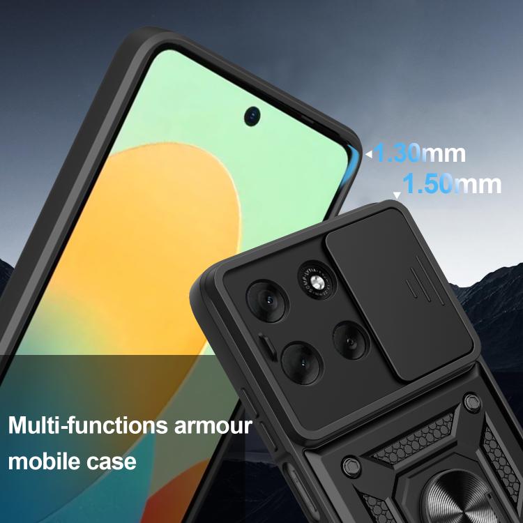 For Motorola Moto G56 5G Sliding Camera Cover Design TPU+PC Phone Case(Blue) - free shipping - PMC TechLife - Order now!
