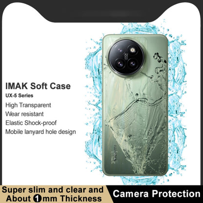 For Xiaomi Civi 4 Pro 5G imak UX-5 Series Transparent Shockproof TPU Protective Case(Transparent) - Xiaomi Cases by imak | Online Shopping South Africa | PMC Jewellery | Buy Now Pay Later Mobicred
