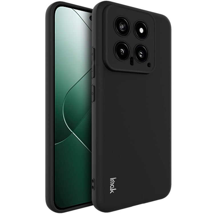 For Xiaomi 14 5G IMAK UC-3 Series Shockproof Frosted TPU Protective Phone Case(Black) - 14 Cases by imak | Online Shopping South Africa | PMC Jewellery | Buy Now Pay Later Mobicred