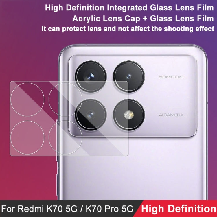 For Xiaomi Redmi K70 5G/K70 Pro 5G/K70E 5G imak High Definition Integrated Glass Lens Film - For Xiaomi by imak | Online Shopping South Africa | PMC Jewellery | Buy Now Pay Later Mobicred