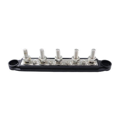 CP-4122-01 RV Yacht M8 Single Row 5-way Power Distribution Block Busbar with Cover - Booster Cable & Clip by PMC Jewellery | Online Shopping South Africa | PMC Jewellery | Buy Now Pay Later Mobicred