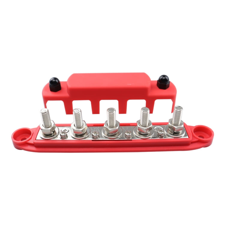 CP-4122-02 RV Yacht M8 Single Row 5-way Power Distribution Block Busbar with Cover - free shipping - PMC TechLife - Order now!