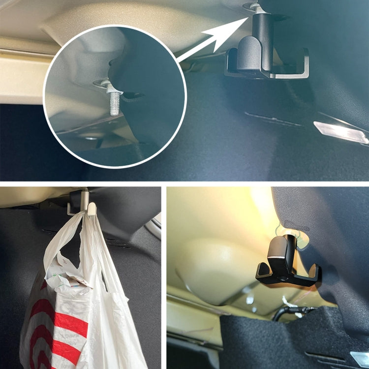 XH-6287 Car Trunk Organizer Bag Storage Aluminum Alloy Hook For Tesla Model 3 2018-2021(Black) - Auto Fastener & Clips by PMC TechLife | Online Shopping South Africa | PMC TechLife | Buy Now Pay Later Mobicred
