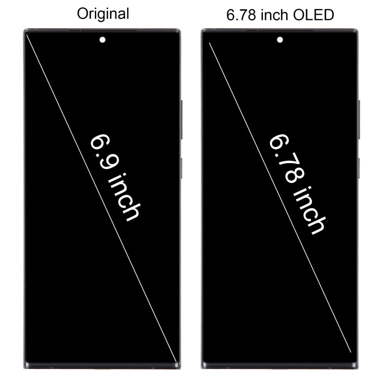 For Samsung Galaxy Note20 Ultra 5G SM-N986B 6.78 inch OLED LCD Screen Digitizer Full Assembly with Frame (Silver) - free shipping - PMc TechLife - Order now!
