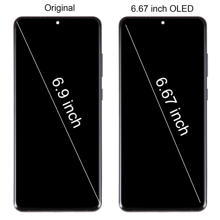 For Samsung Galaxy S20 Ultra 4G/5G SM-G988 6.67 inch OLED LCD Screen Digitizer Full Assembly with Frame(Black) - free shipping - PMc TechLife - Order now!
