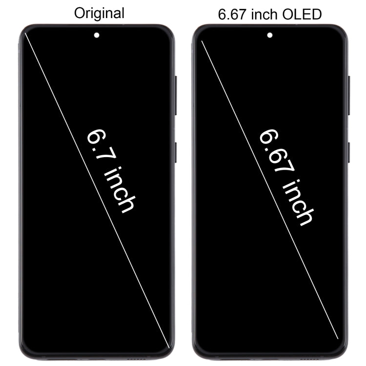 For Samsung Galaxy S21+ 5G SM-G996B 6.67 inch 6.67 inch OLED LCD Screen Digitizer Full Assembly with Frame(Black) - free shipping - PMc TechLife - Order now!
