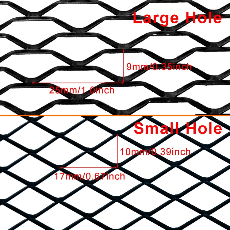 XH-6013 100x33cm Universal Car Grill Mesh Aluminum Alloy Grille Insert Bumper, Type:Large Hole(Red) - Front Grille Decoration Strip by PMC TechLife | Online Shopping South Africa | PMC TechLife | Buy Now Pay Later Mobicred
