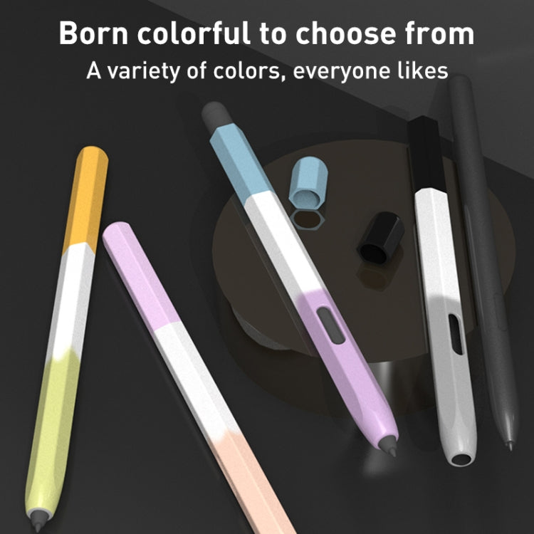 For Samsung Galaxy Tab S6 Lite LOVE MEI Rainbow Liquid Silicone Protective Pen Case(Black) - Pencil Accessories by LOVE MEI | Online Shopping South Africa | PMC TechLife