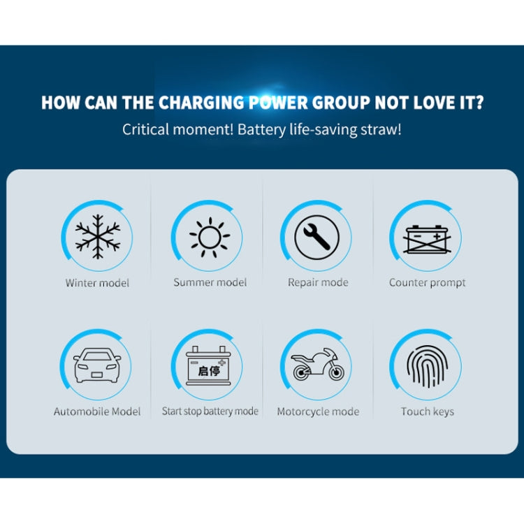 ANHTCzyx 12V 8A  / 24V 4A Automobile Battery Charger Motorcycle Battery Repair Type AGM(AU Plug) - Battery Charger by PMC Jewellery | Online Shopping South Africa | PMC Jewellery | Buy Now Pay Later Mobicred