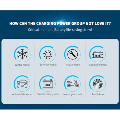 ANHTCzyx 12V 8A  / 24V 4A Automobile Battery Charger Motorcycle Battery Repair Type AGM(AU Plug) - Battery Charger by PMC Jewellery | Online Shopping South Africa | PMC Jewellery | Buy Now Pay Later Mobicred