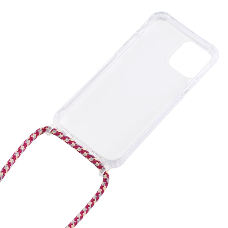 For iPhone 16 Pro Max Transparent Acrylic Airbag Shockproof Phone Protective Case with Lanyard(Zebra) - iPhone 16 Pro Max Cases by PMC Jewellery | Online Shopping South Africa | PMC Jewellery | Buy Now Pay Later Mobicred