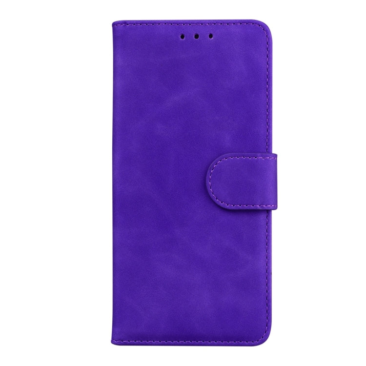 For Xiaomi Redmi Note 13 Pro 5G Skin Feel Pure Color Flip Leather Phone Case(Purple) - Note 13 Pro Cases by PMC Jewellery | Online Shopping South Africa | PMC Jewellery | Buy Now Pay Later Mobicred