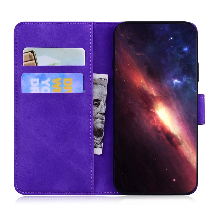 For Xiaomi Poco M6 Pro 4G Skin Feel Pure Color Flip Leather Phone Case(Purple) - Xiaomi Cases by PMC TechLife | Online Shopping South Africa | PMC TechLife | Buy Now Pay Later Mobicred