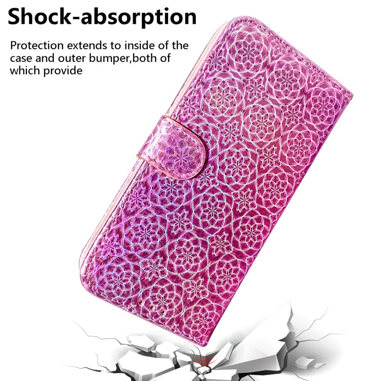 For iPhone 16 Pro Max Colorful Magnetic Buckle Leather Phone Case(Pink) - iPhone 16 Pro Max Cases by PMC Jewellery | Online Shopping South Africa | PMC Jewellery | Buy Now Pay Later Mobicred